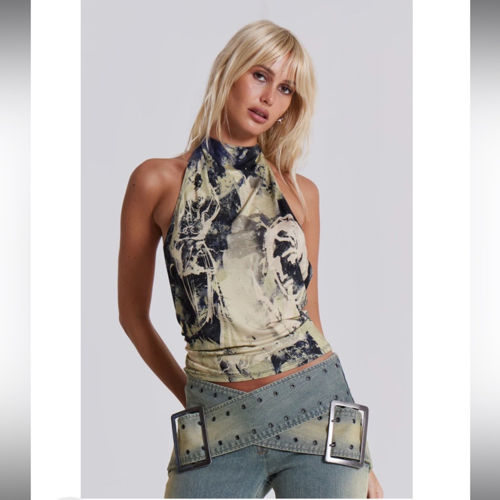 NWT Jaded London Vision Backless Halter Top